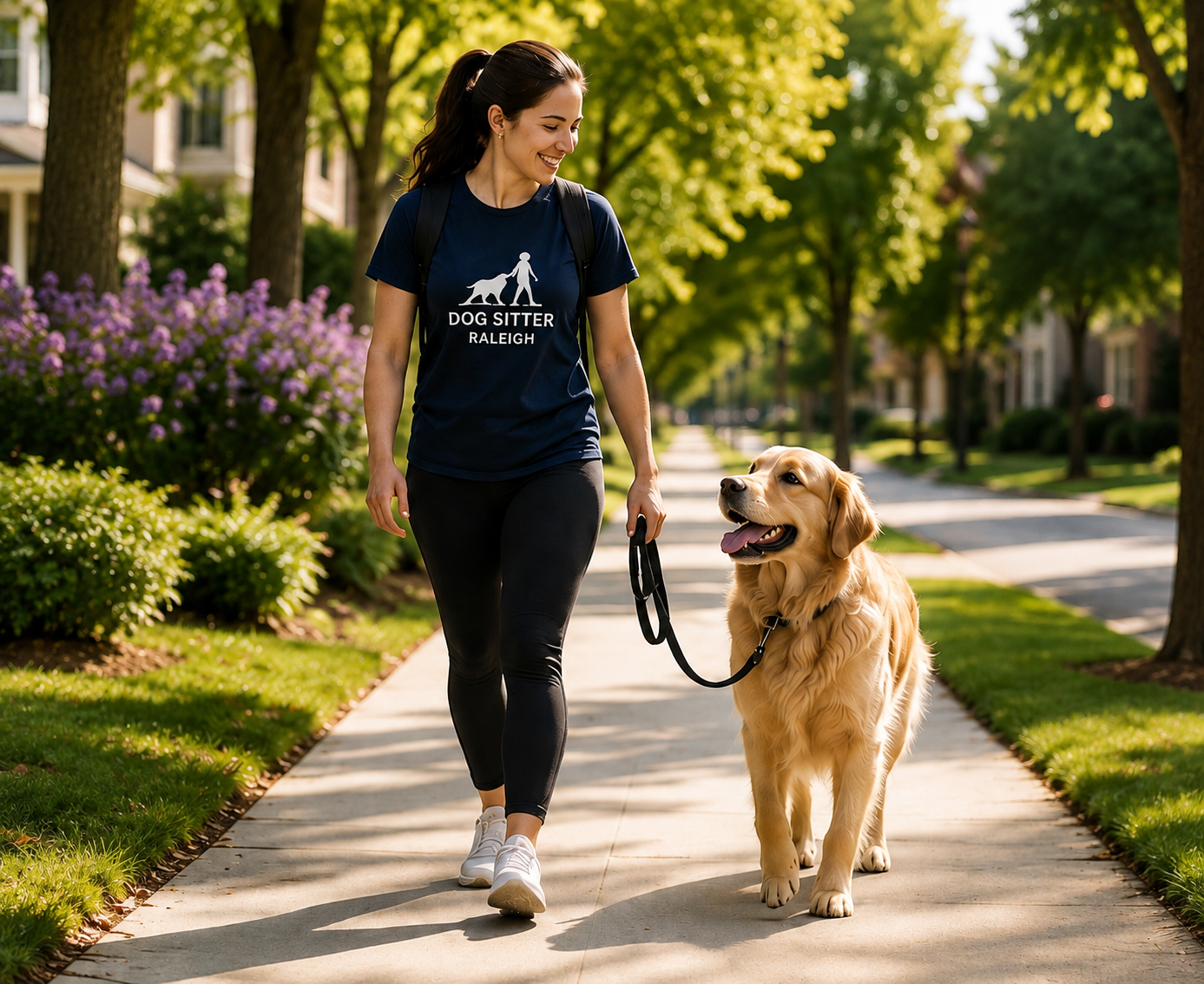 Professional dog walking service in Raleigh NC
